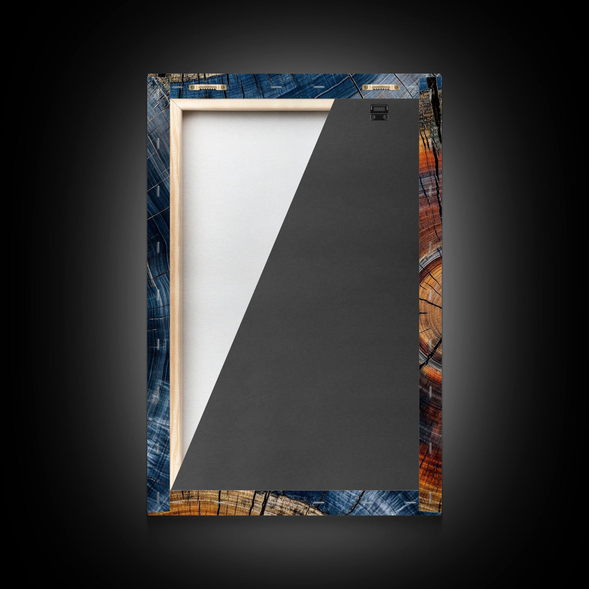 Tree Rings Framed Canvas Print