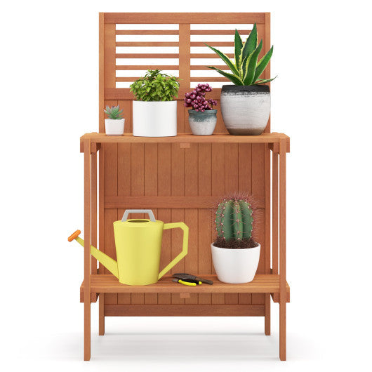 Folding Garden Potting Bench