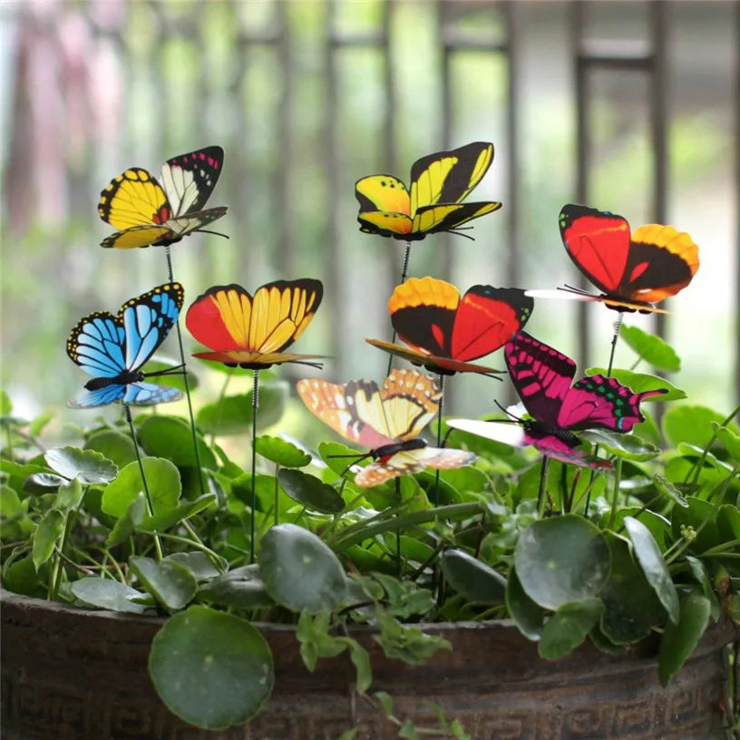 Whimsical Butterfly Garden Stakes