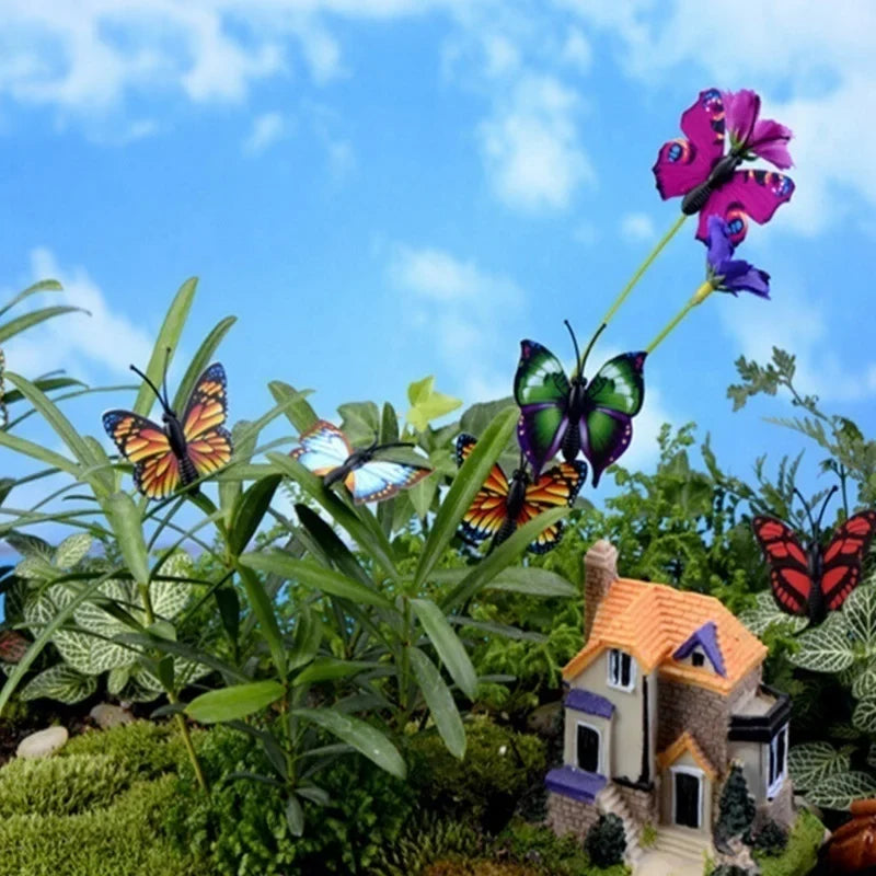 Whimsical Butterfly Garden Stakes