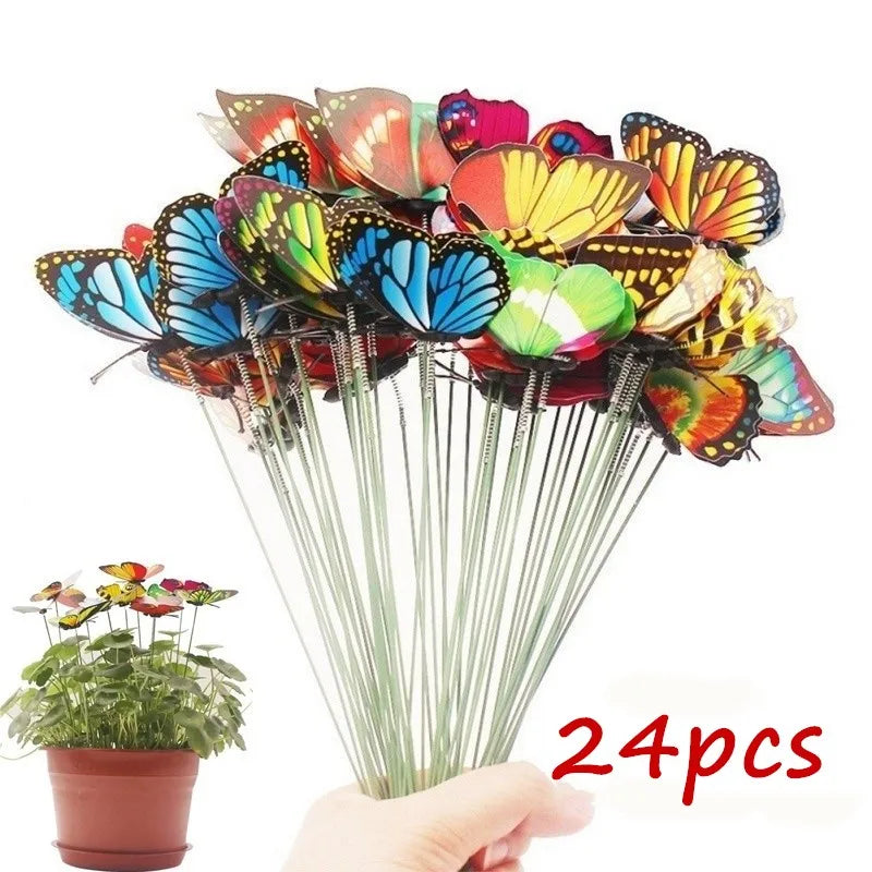 Whimsical Butterfly Garden Stakes