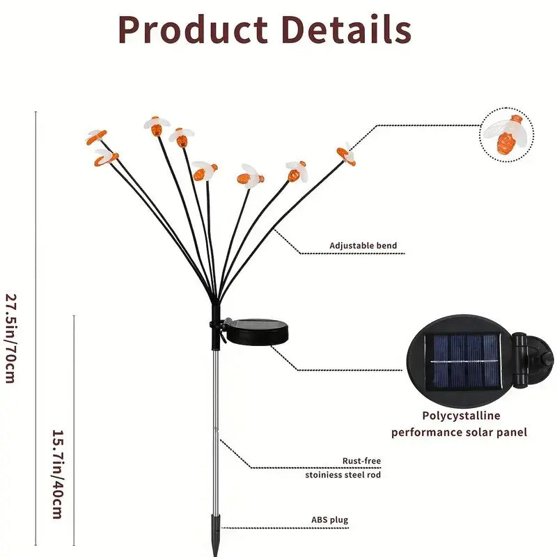 Solar Bee LED Garden Lights