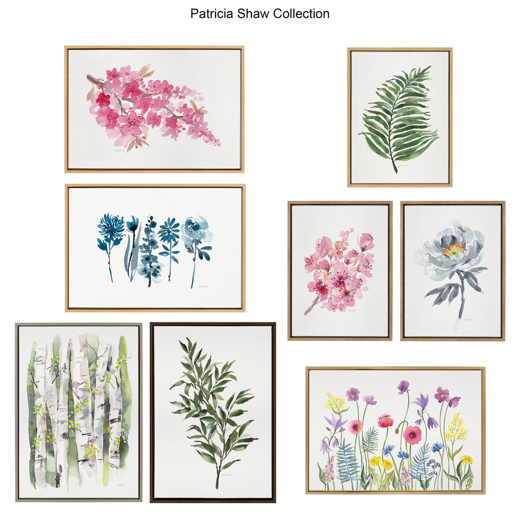 Sylvie Sword Ferns Framed Canvas by Patricia Shaw