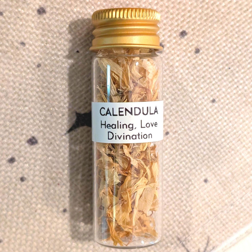 Calendula (Marigold) - Healing, Love, & Divination | 15mL Herb Glass Jar