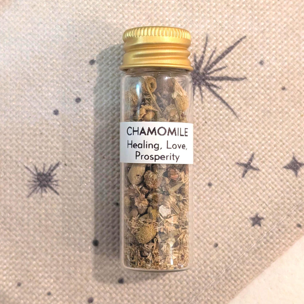 Chamomile - Healing, Love, & Prosperity | 15mL Herb Glass Jar