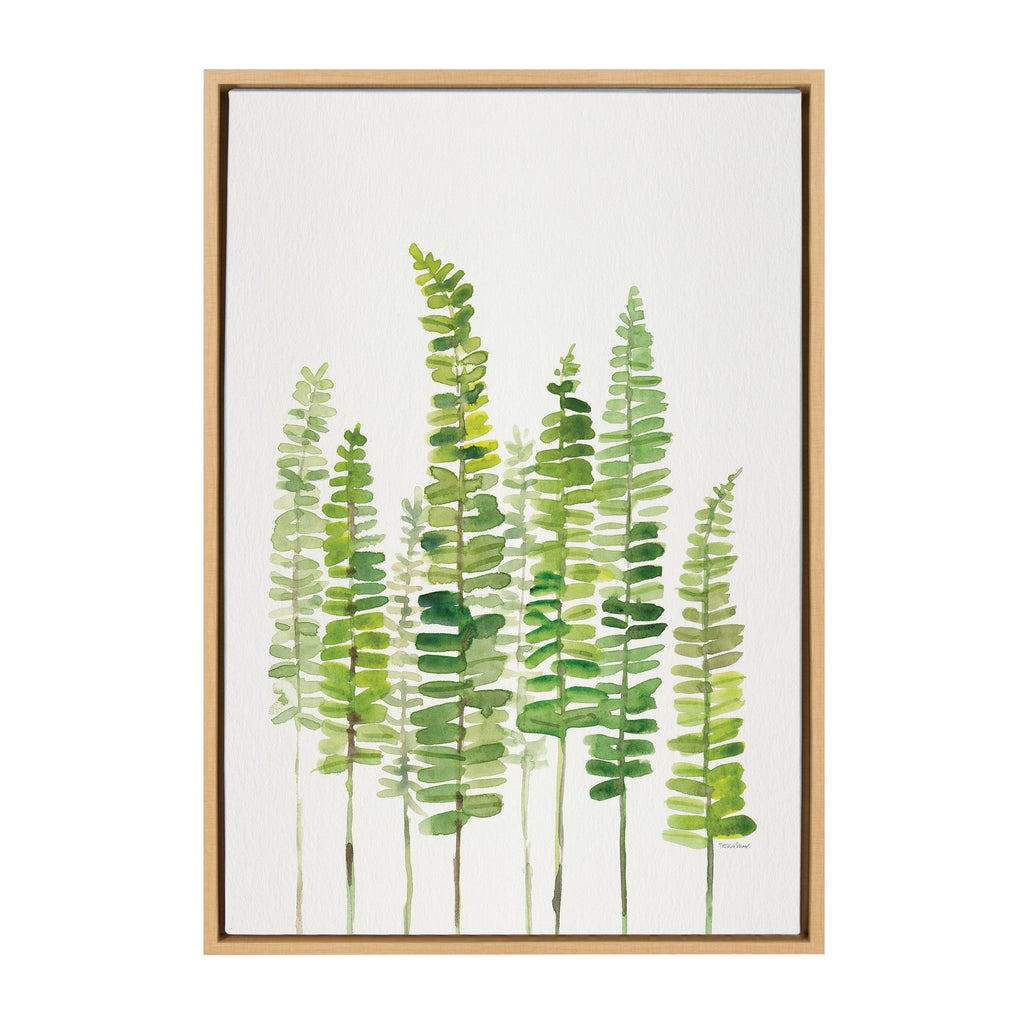 Sylvie Sword Ferns Framed Canvas by Patricia Shaw