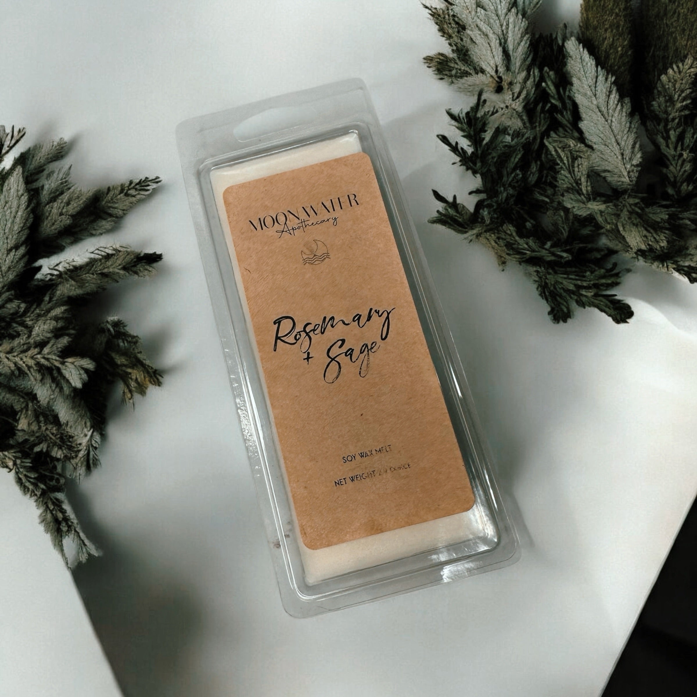 Rosemary + Sage - WAX MELT -- by Moon Water Apothecary!