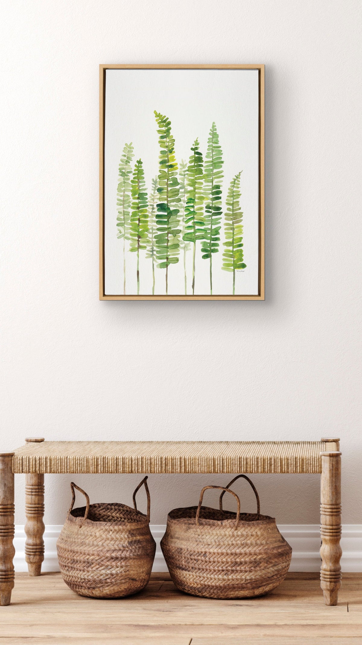 Sylvie Sword Ferns Framed Canvas by Patricia Shaw